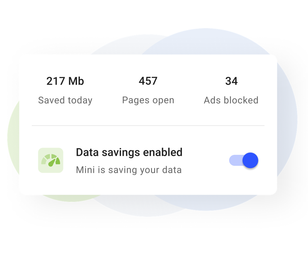 Substantial data savings